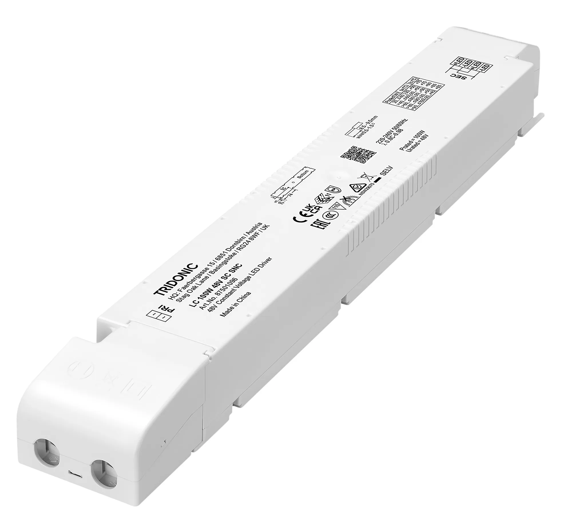 87501096  100W 48V SC SNC ESSENCE Constant Voltage LED Driver